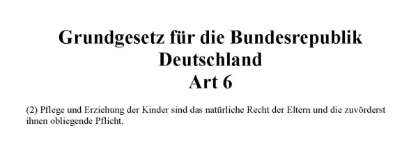 Kinderrechte ins Grundgesetz ?